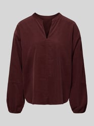 Langarmbluse mit V-Ausschnitt Modell 'Flando' von OPUS Bordeaux - 19