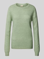 Gebreide pullover met ronde hals, model 'Rellis' van Fransa Groen - 8