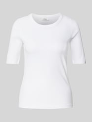 T-shirt o kroju slim fit z mieszanki bawełny od s.Oliver RED LABEL - 39