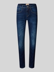 Jeans mit Eingrifftaschen und Label-Detail Modell 'AMELIE' von Gang - 14
