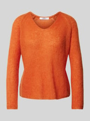 Strickpullover mit Strukturmuster Modell 'FRESIS' von MaxMara Leisure Orange - 37