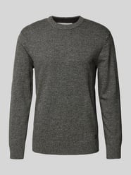 Regular Fit Strickpullover mit Rundhalsausschnitt von Tom Tailor Denim Grau - 23