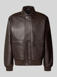 Kurtka skórzana z wykładanym kołnierzem model 'Arizona Jacket' od Carhartt Work In Progress - 1