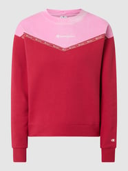 Regular Fit Sweatshirt mit Kontrasteinsatz  von CHAMPION Rot - 7