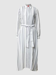 Hemdblusenkleid mit Taillengürtel von HUGO Weiß - 26