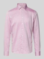 Slim fit zakelijk overhemd van katoen met kentkraag van SEIDENSTICKER - 37