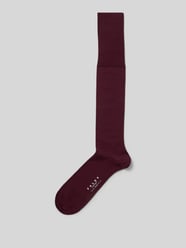 Kousen met comfortband, model 'Airport' van Falke Bordeaux - 6