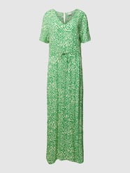 Maxikleid aus  reiner Viskose Modell 'Marrakech' von ICHI Grün - 6