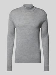 Strickpullover mit Turtleneck von Christian Berg Men Grau - 14