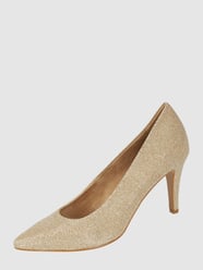Pumps van textiel met glittereffect  van Tamaris Goud - 11