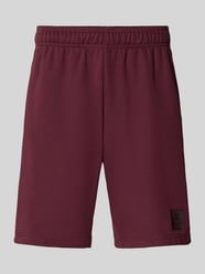 Sweatshorts mit Logo-Print Modell 'TAPE' von CHAMPION Bordeaux - 32