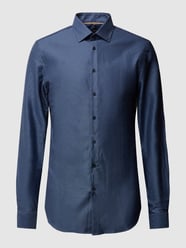 Slim Fit Business-Hemd mit Kentkragen von Jake*s Blau - 37