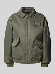 Blouson mit Label-Patch Modell 'DAN' von Schott NYC Grün - 35