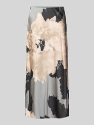 Ausgestellter Midi-Rock aus Viskkose-Mix von s.Oliver BLACK LABEL Beige - 7
