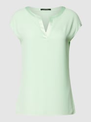 T-shirt met tuniekkraag en contrasterende achterkant van comma Groen - 9