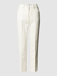 Super slim fit stoffen broek met persplooien, model 'Lorella Kick' van Raphaela By Brax - 40