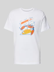 T-Shirt mit Label-Print von Nike Beige - 27