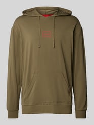 Hoodie mit Label-Print Modell 'Laze' von HUGO Grün - 4