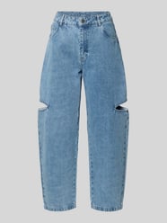 Wide leg jeans met cut out van Karo Kauer - 35