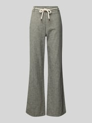 Stoffhose aus Leinen-Baumwoll-Mix mit Bindegürtel von Christian Berg Woman - 19