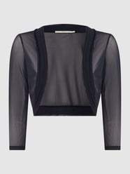 Bolero aus Mesh von Jake*s Cocktail Blau - 16