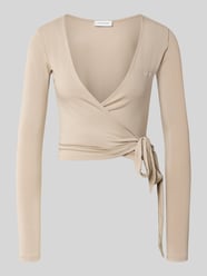 Vest in wikkel-look model 'Luca' van OH APRIL Beige - 32