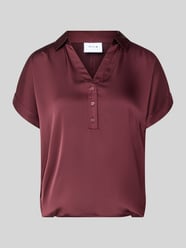 bluzka o kroju regular fit z dekoltem w serek model 'ENNA RAVENNA' od VILA - 1