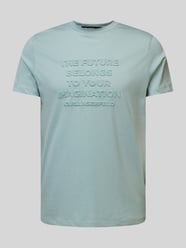 T-Shirt mit Label-Detail von Karl Lagerfeld Blau - 12