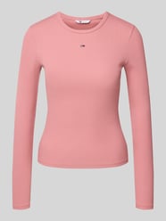 Bluzka z długim rękawem o kroju slim fit z prążkowaniem od Tommy Jeans - 34