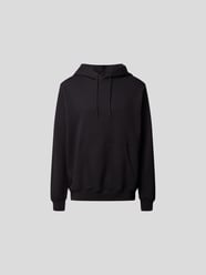 Oversized Hoodie mit Label-Print von MSGM Schwarz - 1