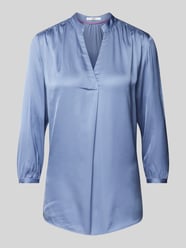 Bluse mit Tunikakragen Modell 'Style.Vian' von Brax Blau - 37
