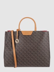 Handtasche mit Logo-Muster Modell 'Filiberta'  von L.Credi Braun - 31