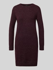 Fließendes Strickkleid mit langen Ärmeln Modell 'DOFFY' von Vero Moda Bordeaux - 36