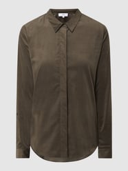 Bluse aus Babycord von Nadine H Grün - 19