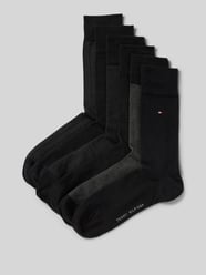 Socken mit Label-Stitching im 5er-Pack von Tommy Hilfiger Schwarz - 19