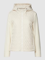 Hybridjacke mit Stepp-Besatz und Fleecearm von Fuchs Schmitt Beige - 46