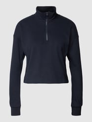 Sweatshirt mit Troyer-Kragen Modell 'HALF ZIP TOP' von TOMMY HILFIGER Blau - 27
