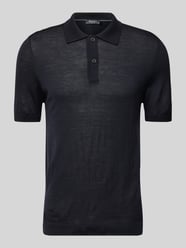 Regular fit poloshirt met ribboorden van MAERZ Muenchen - 8