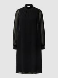 Knielanges Kleid mit Label-Applikation Modell 'Cifreyana' von Cinque Schwarz - 37