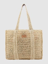 Torba shopper ze słomy papierowej model ‘Boryn’ od Barts Beżowy - 6