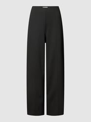Stoffhose mit Ziernähten von ICHI Schwarz - 23