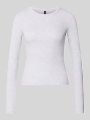 Langarmshirt mit schimmernder Rippstruktur von VERO MODA - 37