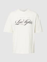 T-shirt met labelprint van Low Lights Studios Wit - 19