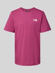 T-shirt met labelprint van The North Face Bordeaux - 36