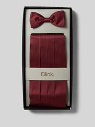 Cumberband van zijde met strik van Blick Bordeaux - 1