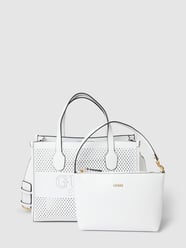 Torba tote z wyjmowaną saszetką wewnętrzną od Guess Biały - 29