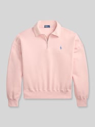 Sweatshirt met labelstitching van Polo Ralph Lauren Fuchsia - 4