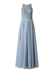 Abendkleid mit Stickereien  von Luxuar Blau - 43