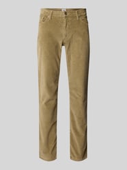 Corduroy broek in 5-pocketmodel, model 'Cadiz' van Brax Beige - 44