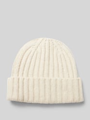 Beanie mit breitem Umschlag von Pieces Grau - 1